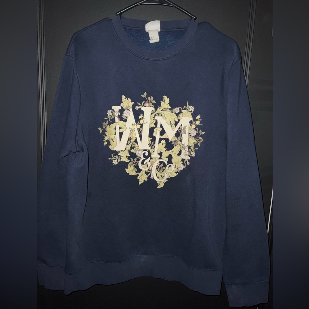 Vintage Navy Blue Graphic Sweatshirt - Picture 1 of 6